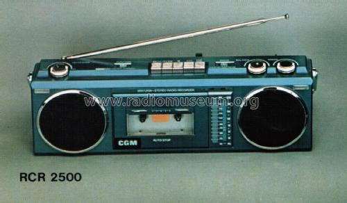 MW/UKW Stereo Radio Recorder RCR 2500; CGM elettronica; (ID = 2790640) Radio