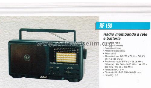 Radio Multibanda a Rete e Batteria. RF 150; CGM elettronica; (ID = 2887316) Radio