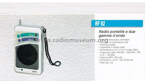 Radio portatile RF 92; CGM elettronica; (ID = 2909966) Radio