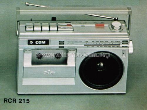 Radioregistratore AM/FM RCR 215; CGM elettronica; (ID = 2790632) Radio