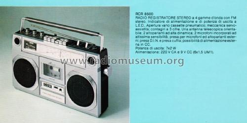 Radio Registratore Stereo RCR 8500; CGM elettronica; (ID = 2765144) Radio