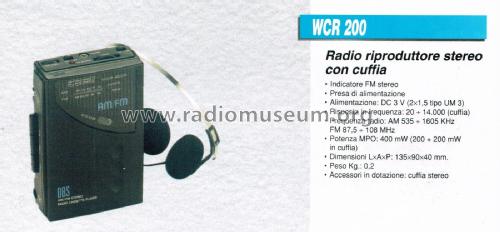 Radio Riproduttore Stereo con Cuffia WCR 200; CGM elettronica; (ID = 2920455) Radio