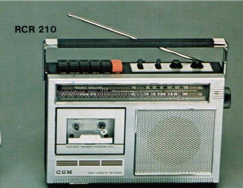 Radioregistratore AM/FM RCR 210; CGM elettronica; (ID = 2790630) Radio