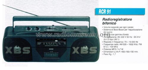 Radioregistratore Bifonico RCR 91; CGM elettronica; (ID = 2909513) Radio