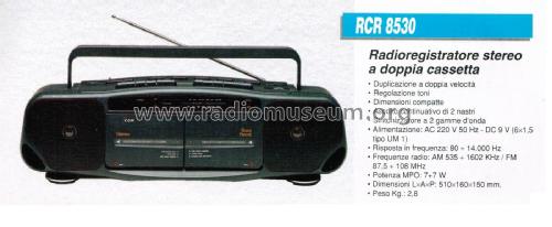 Radioregistratore Stereo a Doppia Cassetta RCR 8530; CGM elettronica; (ID = 2909507) Radio