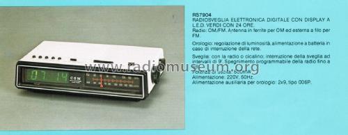 Radiosveglia Elettronica Digitale RS 7904; CGM elettronica; (ID = 2833338) Radio