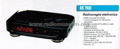 Radiosveglia Elettronica RS 7900; CGM elettronica; (ID = 2920785) Radio