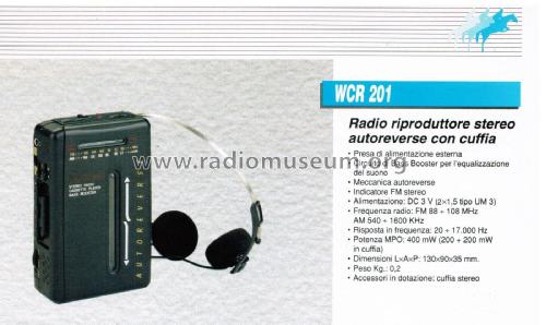 Stereo Radio Cassette Player Bass Booster WCR 201; CGM elettronica; (ID = 2920452) Radio