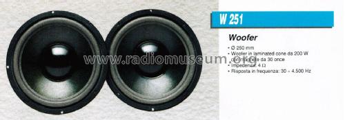 Woofer W 251; CGM elettronica; (ID = 2874410) Speaker-P