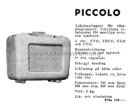 Piccolo ; Champion Radio AB; (ID = 1455504) Radio