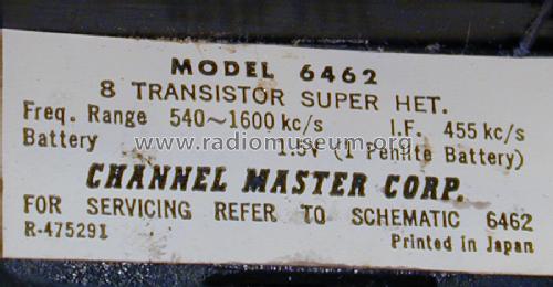 6462 ; Channel Master Corp. (ID = 872154) Radio