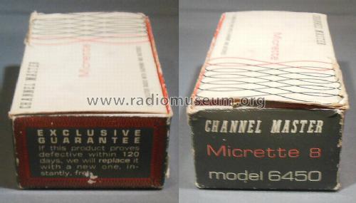 Micrette 8 6450 ; Channel Master Corp. (ID = 1391758) Radio