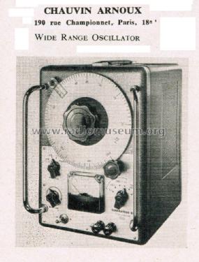 Wide Range Oscillator HS200; Chauvin & Arnoux; (ID = 2764683) Ausrüstung