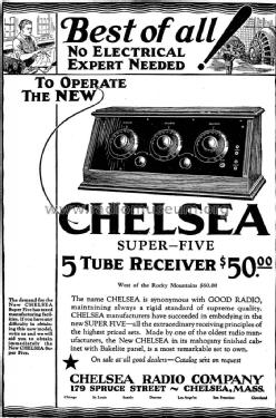 Super-Five ; Chelsea Radio Corp. (ID = 1103071) Radio