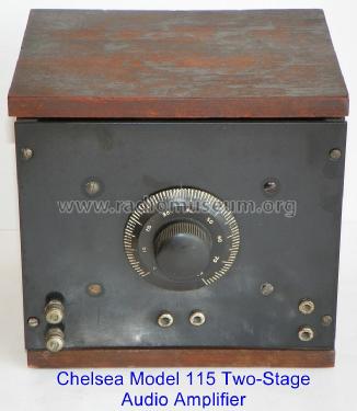 Two-Stage Audio Amplifier Model No. 115; Chelsea Radio Corp. (ID = 1486308) Ampl/Mixer