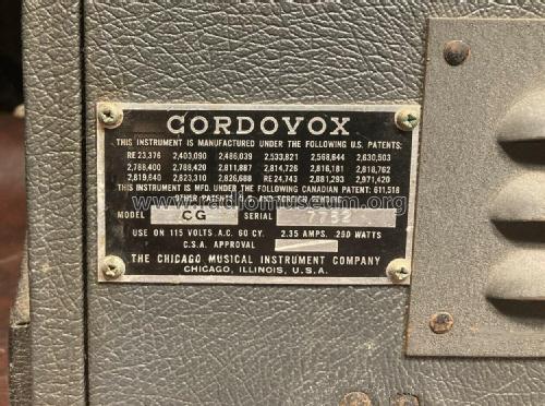 Cordovox Tone Generator; Chicago Musical (ID = 2636878) Musikinstrumente