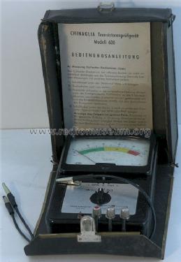 Transistor Tester 630; Chinaglia Dino (ID = 669372) Equipment