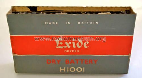Drydex by Exide - Grid Bias Battery H1001; Chloride Electrical (ID = 1533498) A-courant