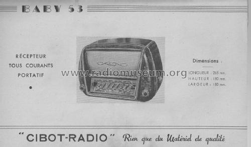 Baby 53; Cibot Radio; Paris (ID = 1465068) Radio