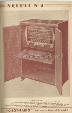 Meuble No. 1 ; Cibot Radio; Paris (ID = 1457142) Cabinet