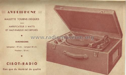 Ampliphone ; Cibot Radio; Paris (ID = 1457155) Ton-Bild