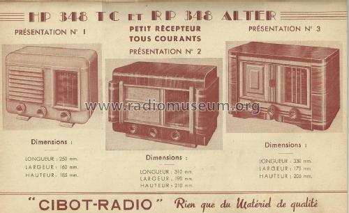 HP348 TC; Cibot Radio; Paris (ID = 1455885) Radio