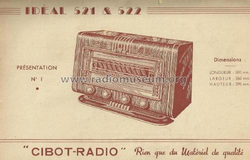 Idéal 521; Cibot Radio; Paris (ID = 1455878) Radio