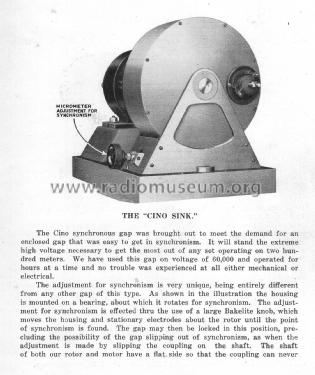 Cino Quality Apparatus Bulletin 1-22; CINO Radio (ID = 2961272) Paper