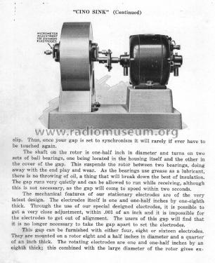 Cino Quality Apparatus Bulletin 1-22; CINO Radio (ID = 2961273) Paper