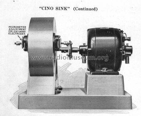 Rotary Spark Gap Cino Sink; CINO Radio (ID = 2961308) Amateur-D