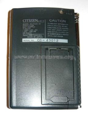 LCD Pocket Color TV P422-1H; Citizen Electronics (ID = 1434913) Television