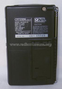 LCD Pocket Color TV P422-ID; Citizen Electronics (ID = 1723798) Television