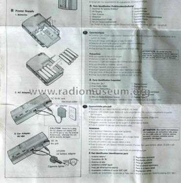 LCD Pocket Color TV P422-ID; Citizen Electronics (ID = 1483716) Télévision