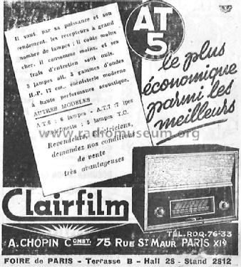 AT5; Clairfilm, A. Chopin (ID = 2506697) Radio