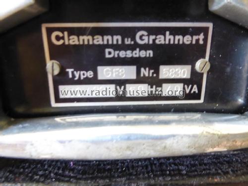 Mittelfrequenzgenerator GF8; Clamann & Grahnert; (ID = 2410612) Equipment