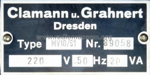 NF-Pegelmesser MV10/S1 ; Clamann & Grahnert; (ID = 1365544) Equipment