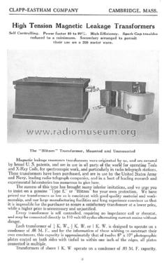 Radio Telegraph Apparatus Catalog S; Clapp-Eastham Co.; (ID = 1301916) Paper