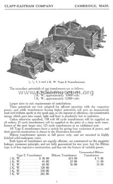 Radio Telegraph Apparatus Catalog S; Clapp-Eastham Co.; (ID = 1301917) Paper