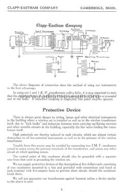 Radio Telegraph Apparatus Catalog S; Clapp-Eastham Co.; (ID = 1301918) Paper