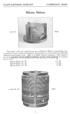 Radio Telegraph Apparatus Catalog S; Clapp-Eastham Co.; (ID = 1301922) Paper