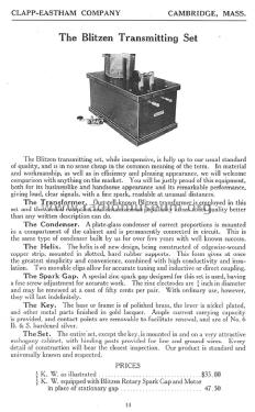 Radio Telegraph Apparatus Catalog S; Clapp-Eastham Co.; (ID = 1301928) Paper