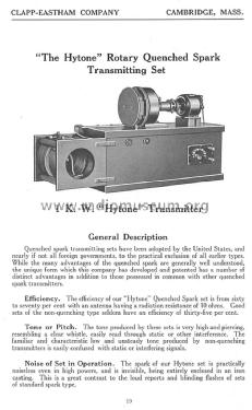 Radio Telegraph Apparatus Catalog S; Clapp-Eastham Co.; (ID = 1301933) Paper