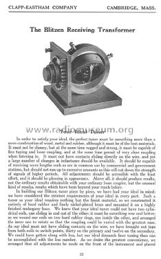 Radio Telegraph Apparatus Catalog S; Clapp-Eastham Co.; (ID = 1301936) Paper