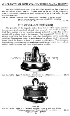 Turney Crystaloi Detector Type AA with Buzzer coupling; Clapp-Eastham Co.; (ID = 1478134) Bauteil