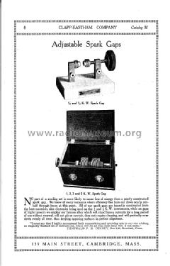 Wireless Telegraph Apparatus Catalog M; Clapp-Eastham Co.; (ID = 1008771) Paper