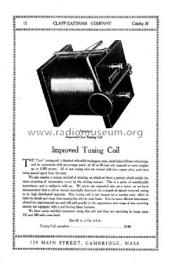 Wireless Telegraph Apparatus Catalog M; Clapp-Eastham Co.; (ID = 1008775) Paper