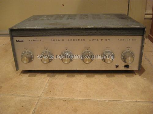 Public Address Amplifier 44-500; AMD Electronics; (ID = 2249587) Ampl/Mixer