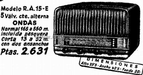 RA-15-E; Clarión; Barcelona (ID = 1391444) Radio