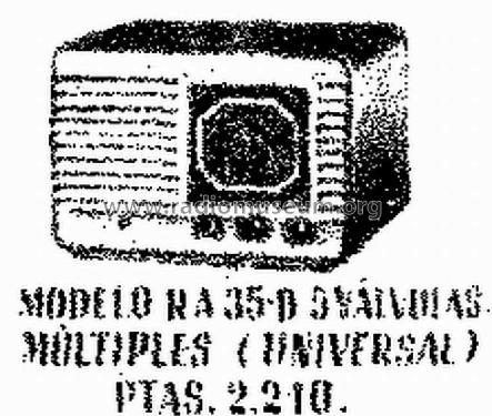 RA-35-D Universal; Clarión; Barcelona (ID = 1391476) Radio