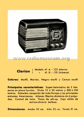 RA-41-U; Clarión; Barcelona (ID = 2497122) Radio